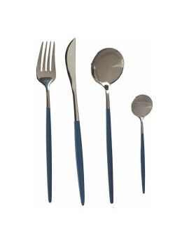 Set de Cubiertos Plateado Gris Acero Inoxidable (8 pcs)