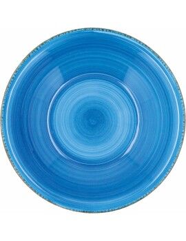 Prato de Sobremesa Quid Vita Cerâmica Azul (Ø 19 cm)
