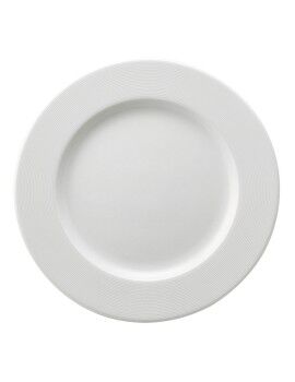 Prato de Sobremesa Ariane Cerâmica Branco (Ø 21 cm)