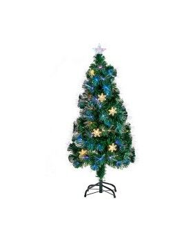 Árvore de Natal com Estrela Leve LED Prateado Metal Verde Plástico (60 x 60 x...