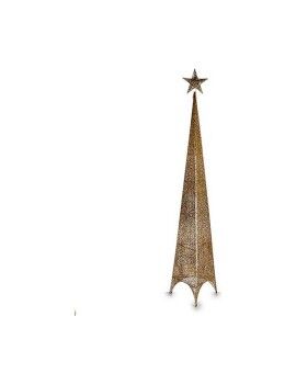 Árvore de Natal Torre Dourado Metal Plástico (Ø 39 x 186 cm)