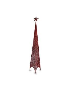 Árvore de Natal Torre Vermelho Metal Plástico (Ø 39 x 186 cm)